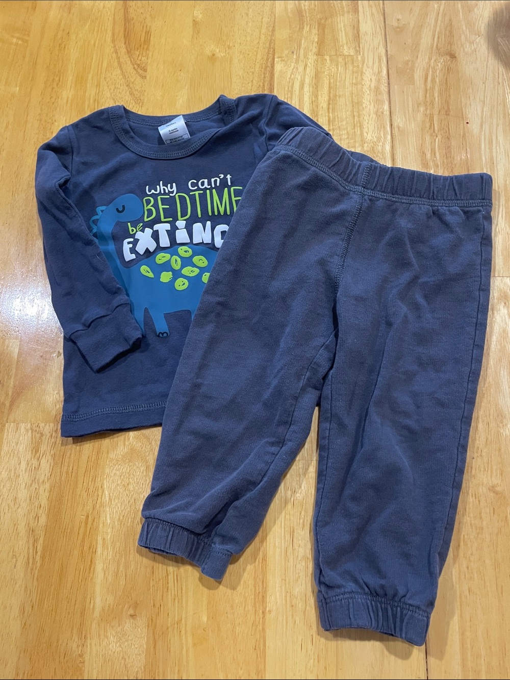 Carter's Navy Blue Dino Pajama Set